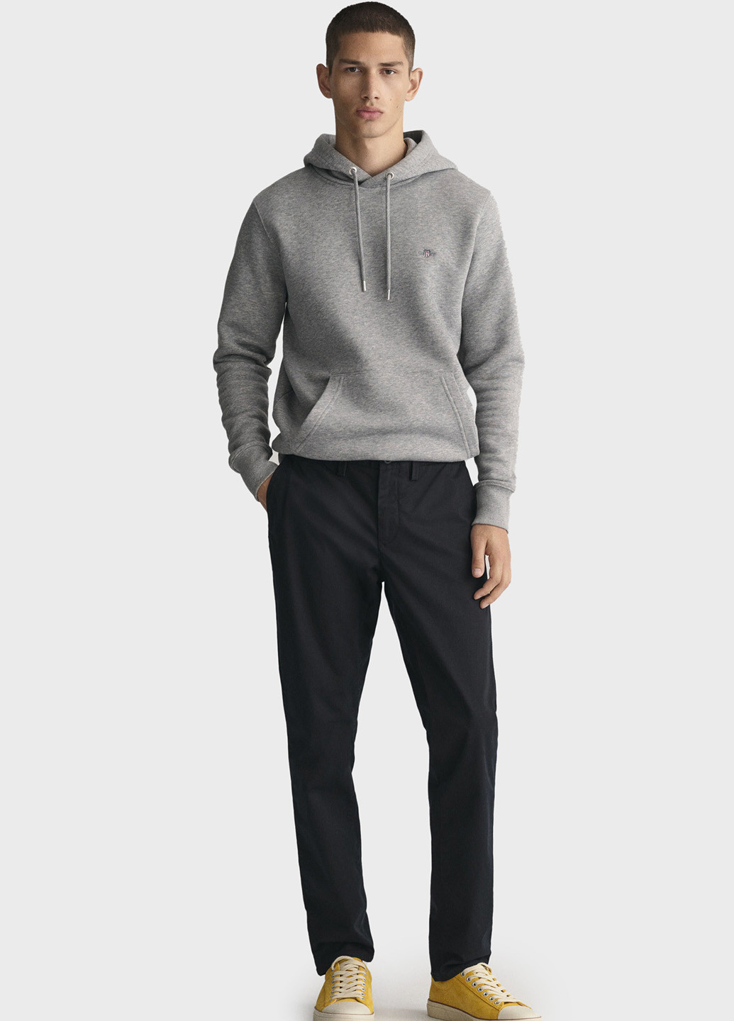 Черные кэжуал демисезонные прямые брюки Gant