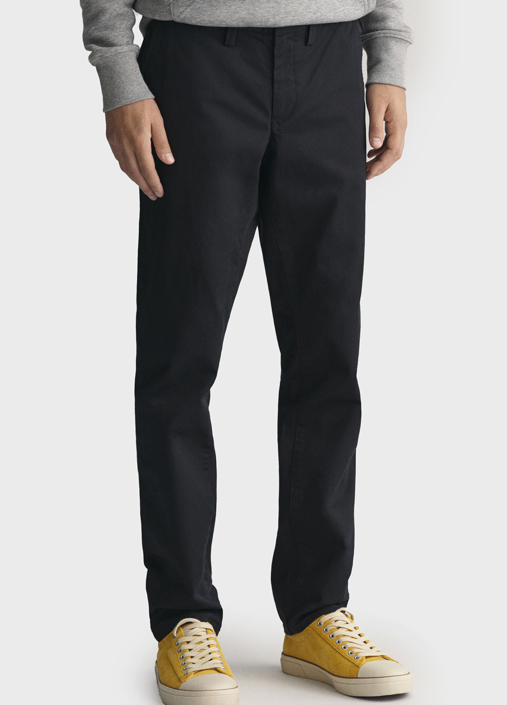 Черные кэжуал демисезонные прямые брюки Gant