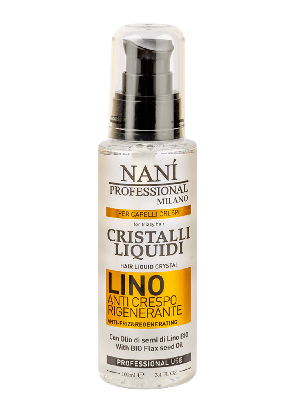 Жидкие кристаллы для волос ANTI-FRIZ & REGENERATING 100 мл Nani Professional Milano (238918809)