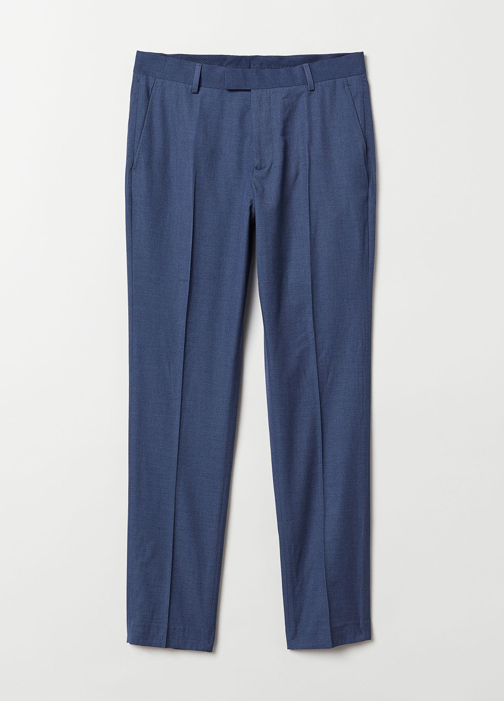 Синие кэжуал демисезонные зауженные брюки H&M