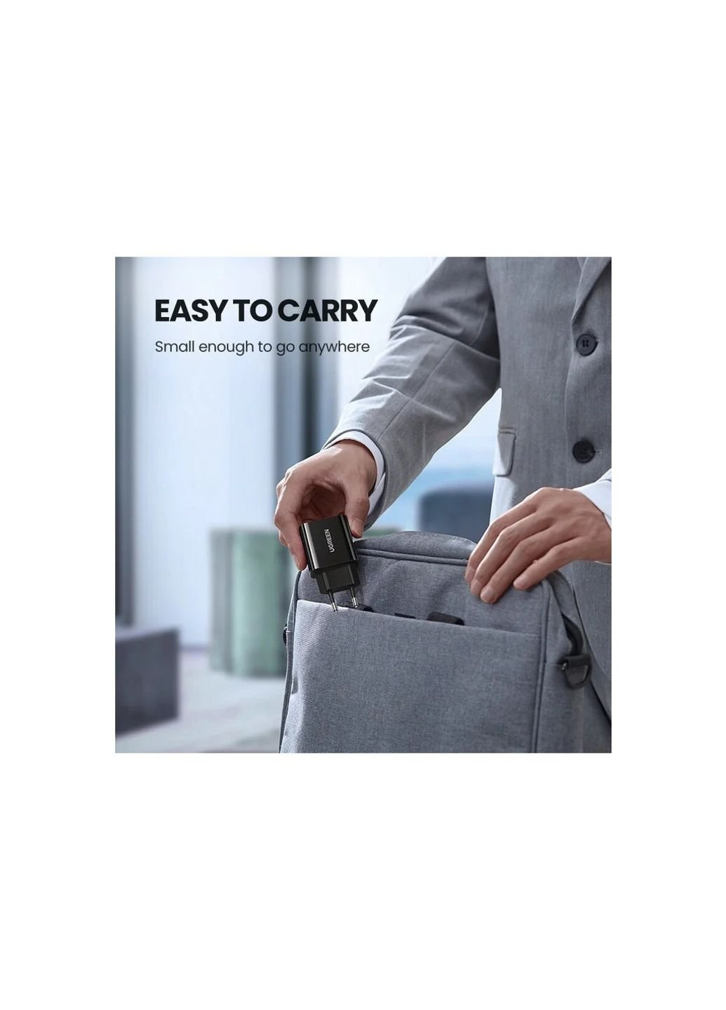 Зарядний пристрій CD137 20W Type-C PD Charger (Black) (10191) Ugreen CD137 20W Type-C PD Charger (Black) (253507180)