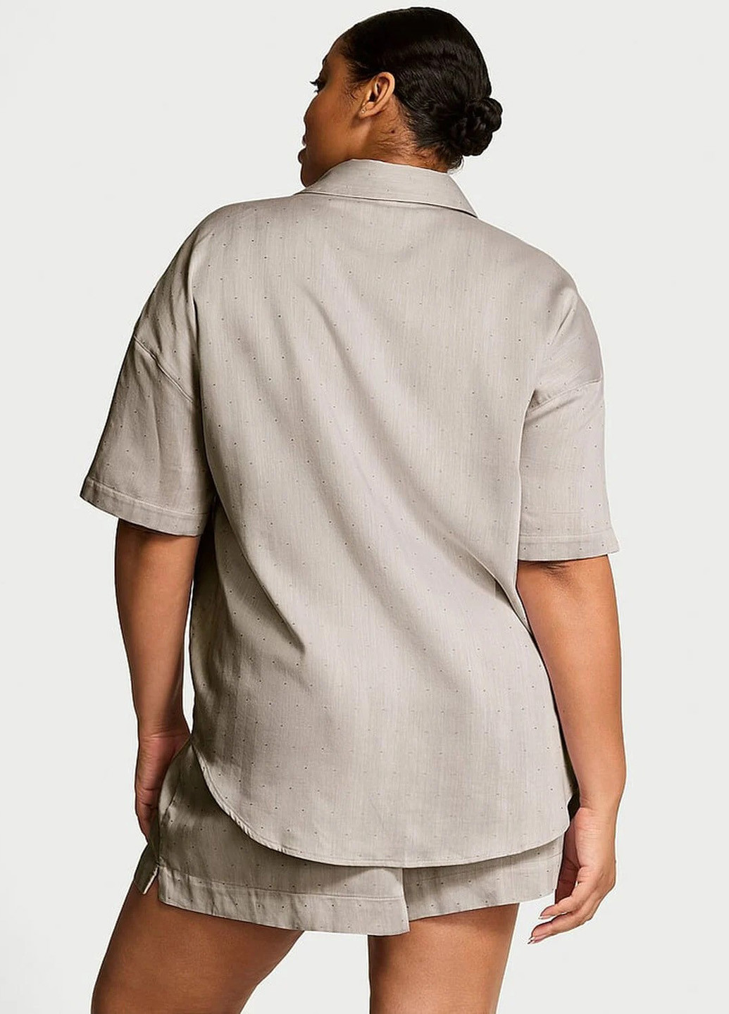 Серая всесезон пижама (рубашка, шорты) рубашка + шорты Victoria's Secret