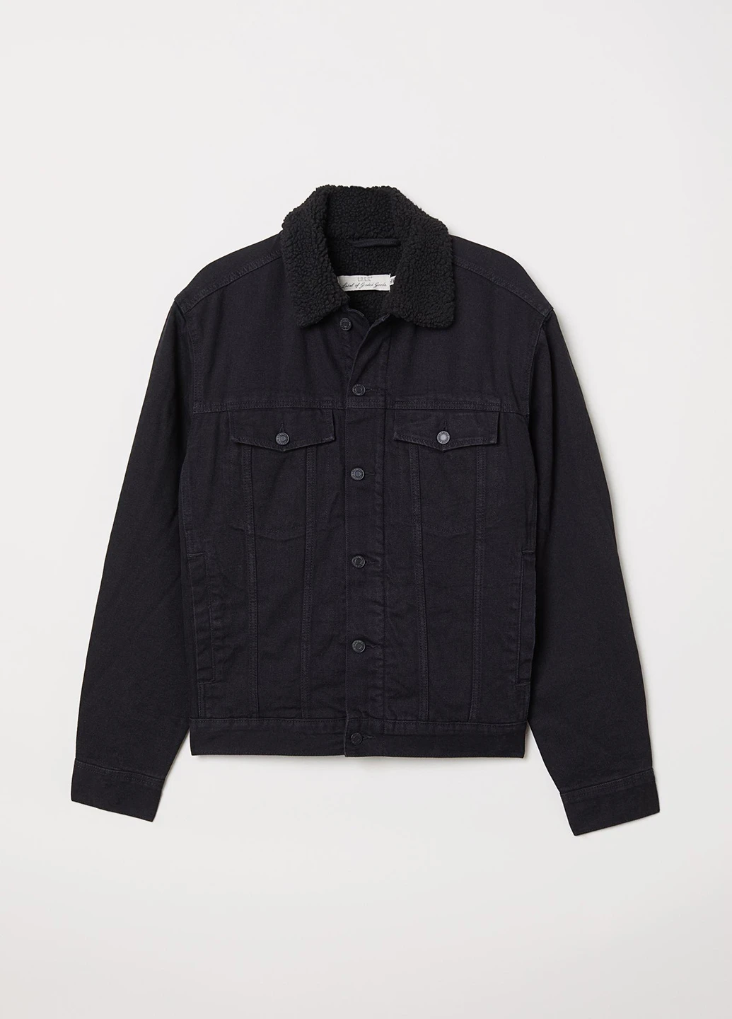 Черная демисезонная куртка H&M