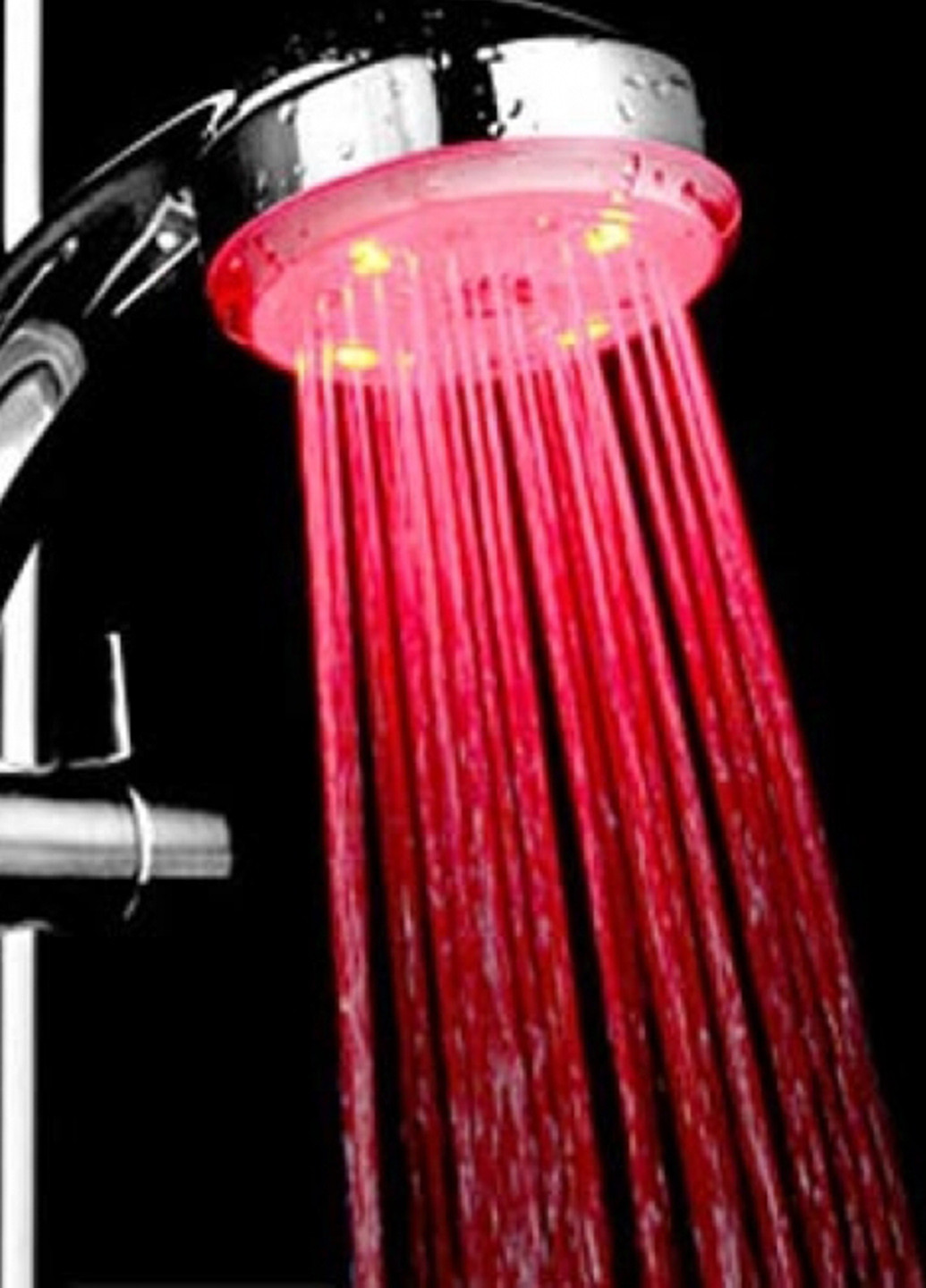 Турмалиновая насадка на душ лейка с минералами с подсветкой за температурой Shower 02 UFT (51190229)