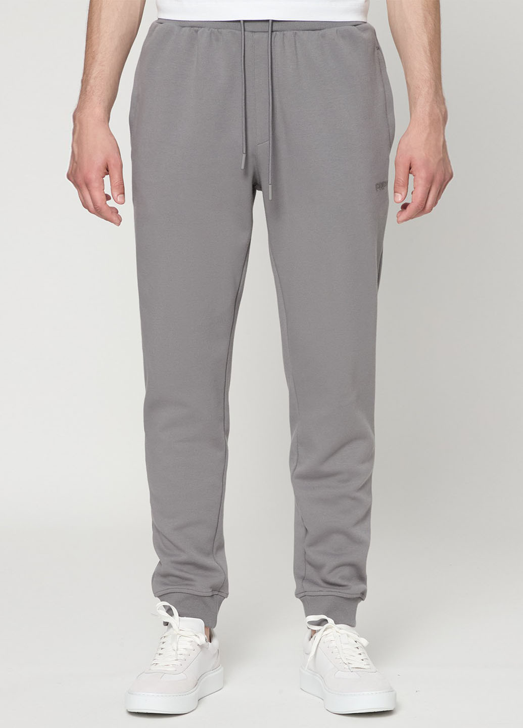 Серые спортивные демисезонные джоггеры брюки PRPY