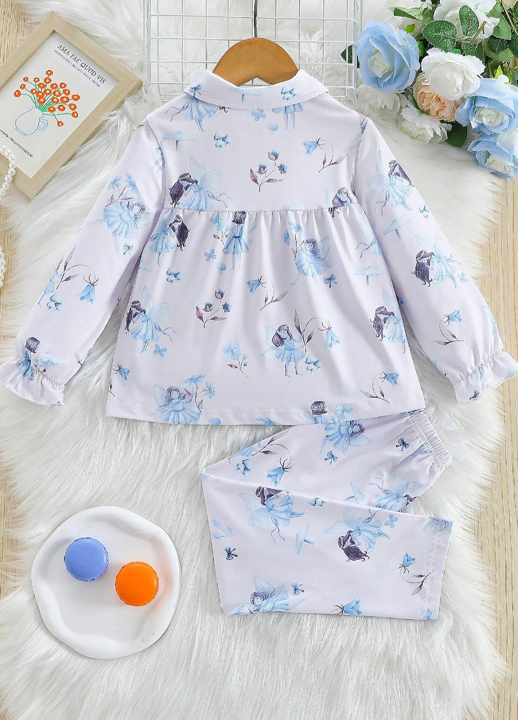 Біла всесезон піжама (кофта, штани) кофта + брюки SHEIN