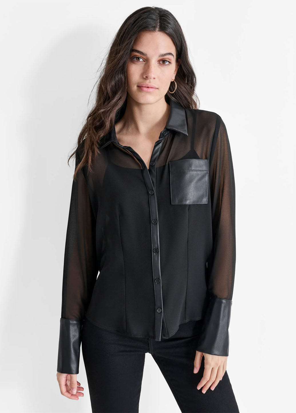 Чорна блузка DKNY