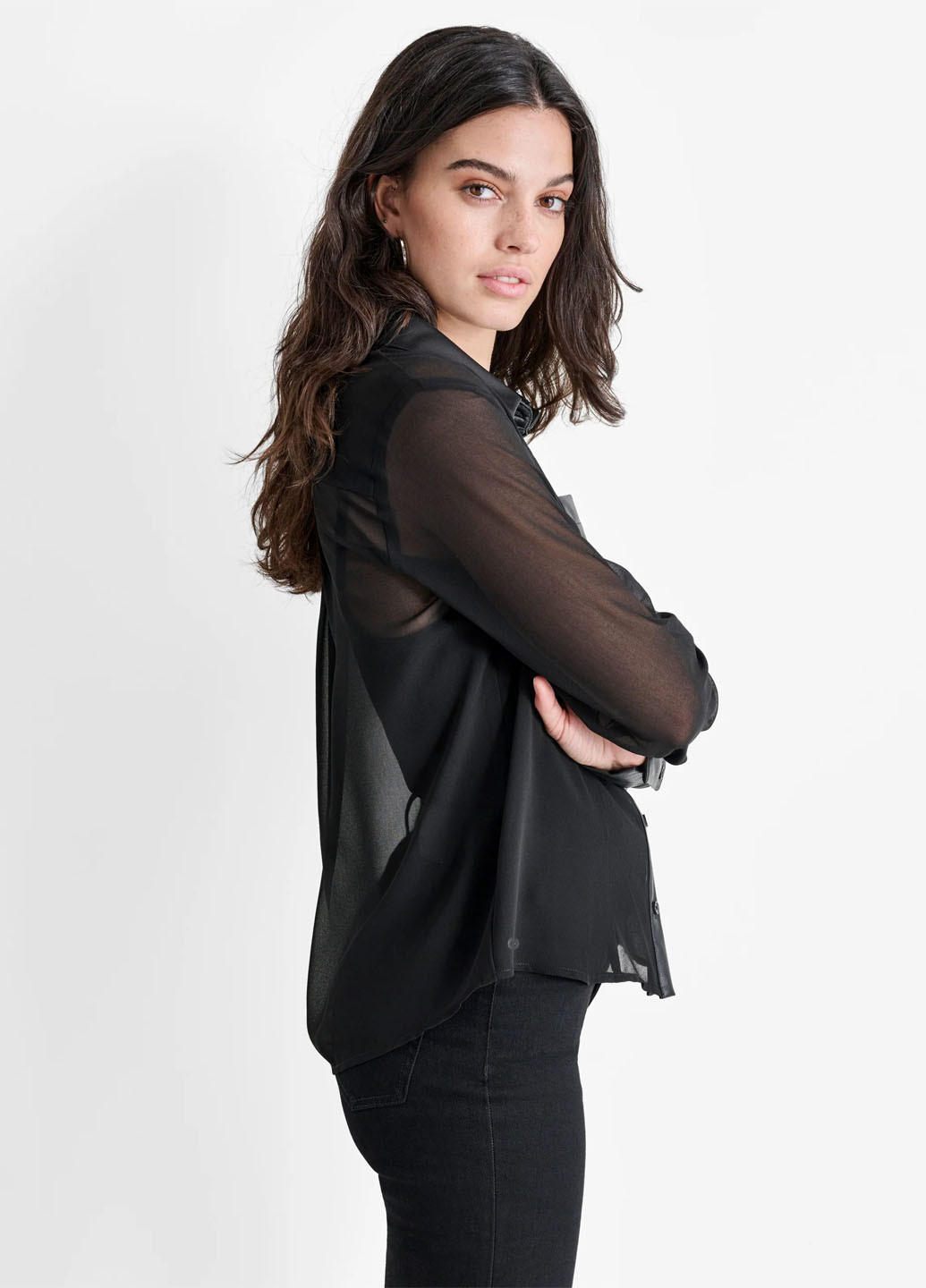 Чорна блузка DKNY