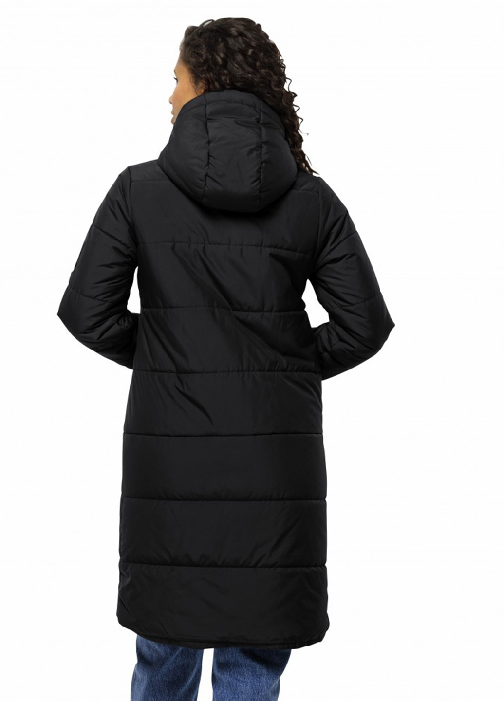 Черная зимняя куртка Jack Wolfskin