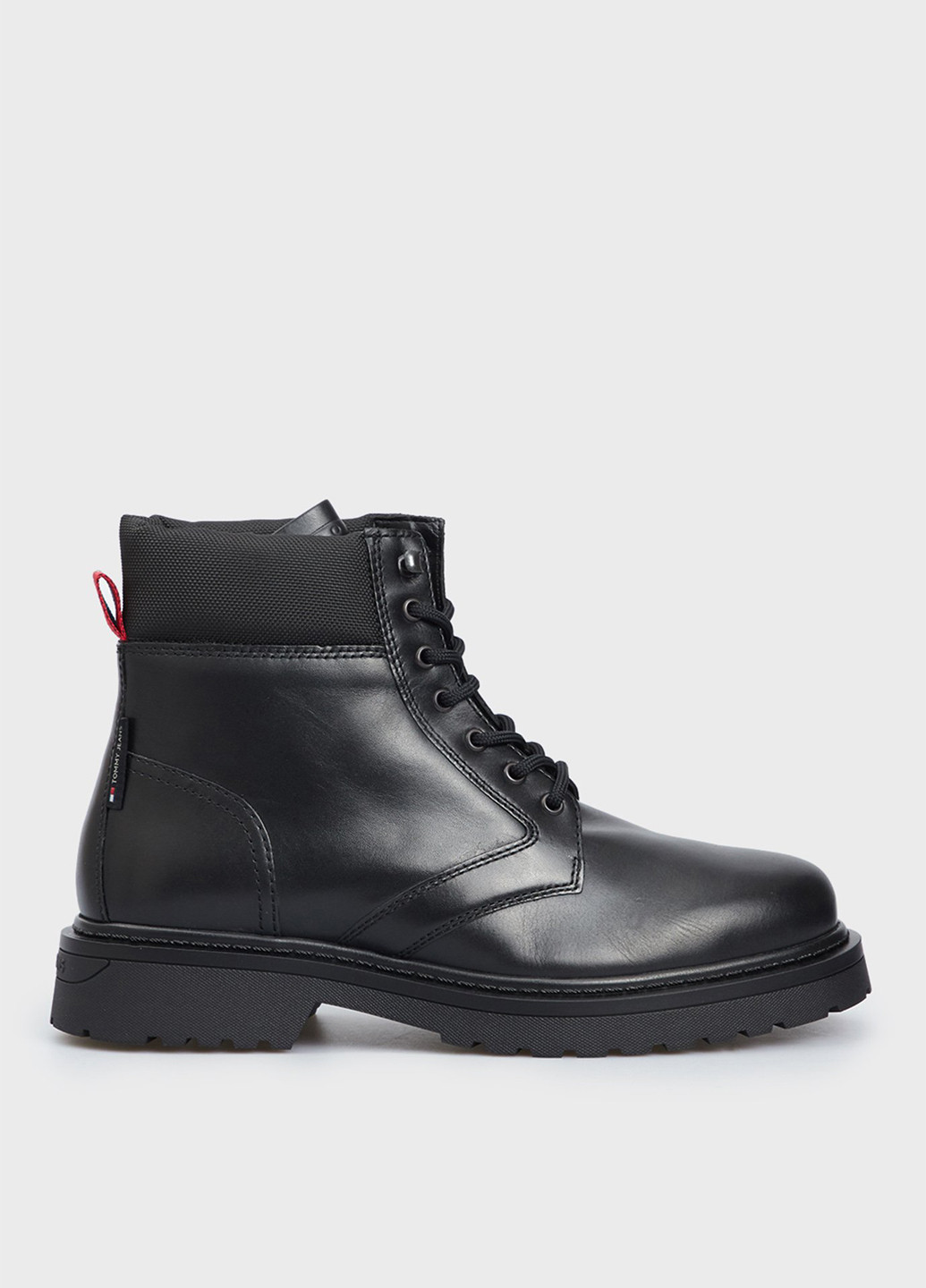 Черные осенние ботинки тимберленды Tommy Jeans