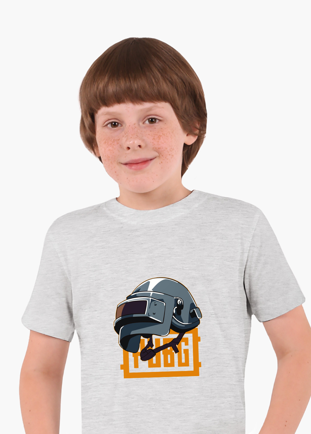 Світло-сіра демісезонна футболка дитяча пубг пабг (pubg) (9224-1184) MobiPrint