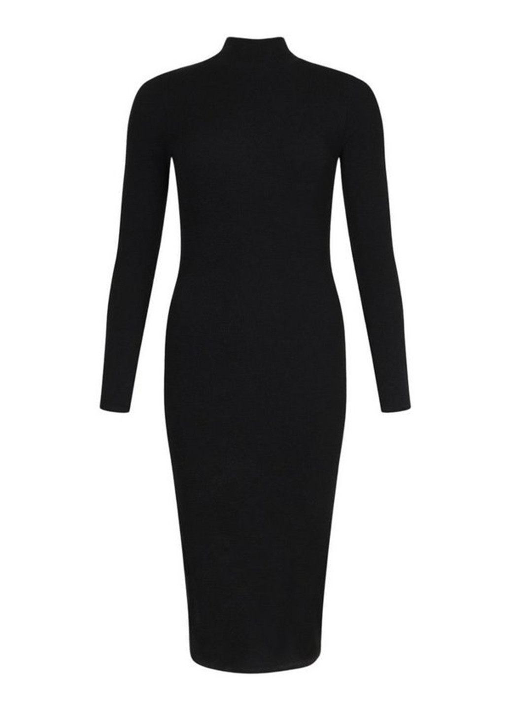 Чорна кежуал сукня сукня-водолазка Boohoo однотонна