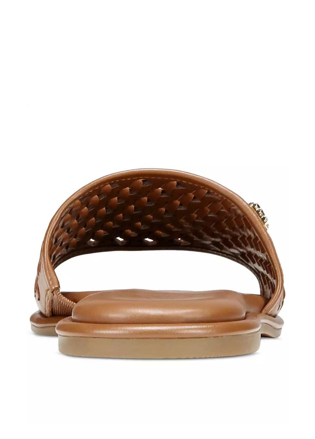 Коричневые шлепанцы Michael Kors с логотипом, плетение