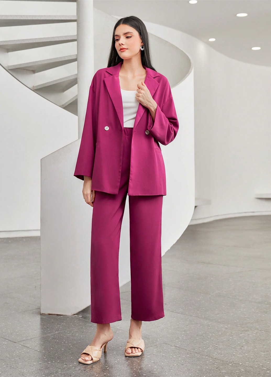 Костюм (жакет, брюки) SHEIN (323619687)