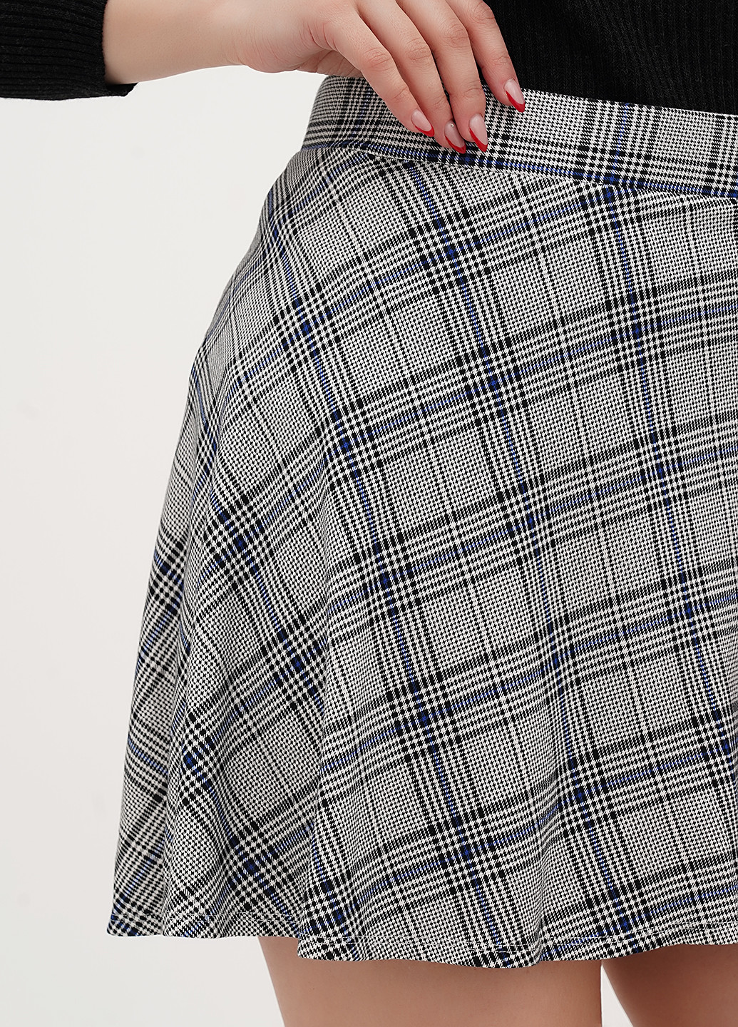 Разноцветная кэжуал в клетку юбка Boohoo клешированная