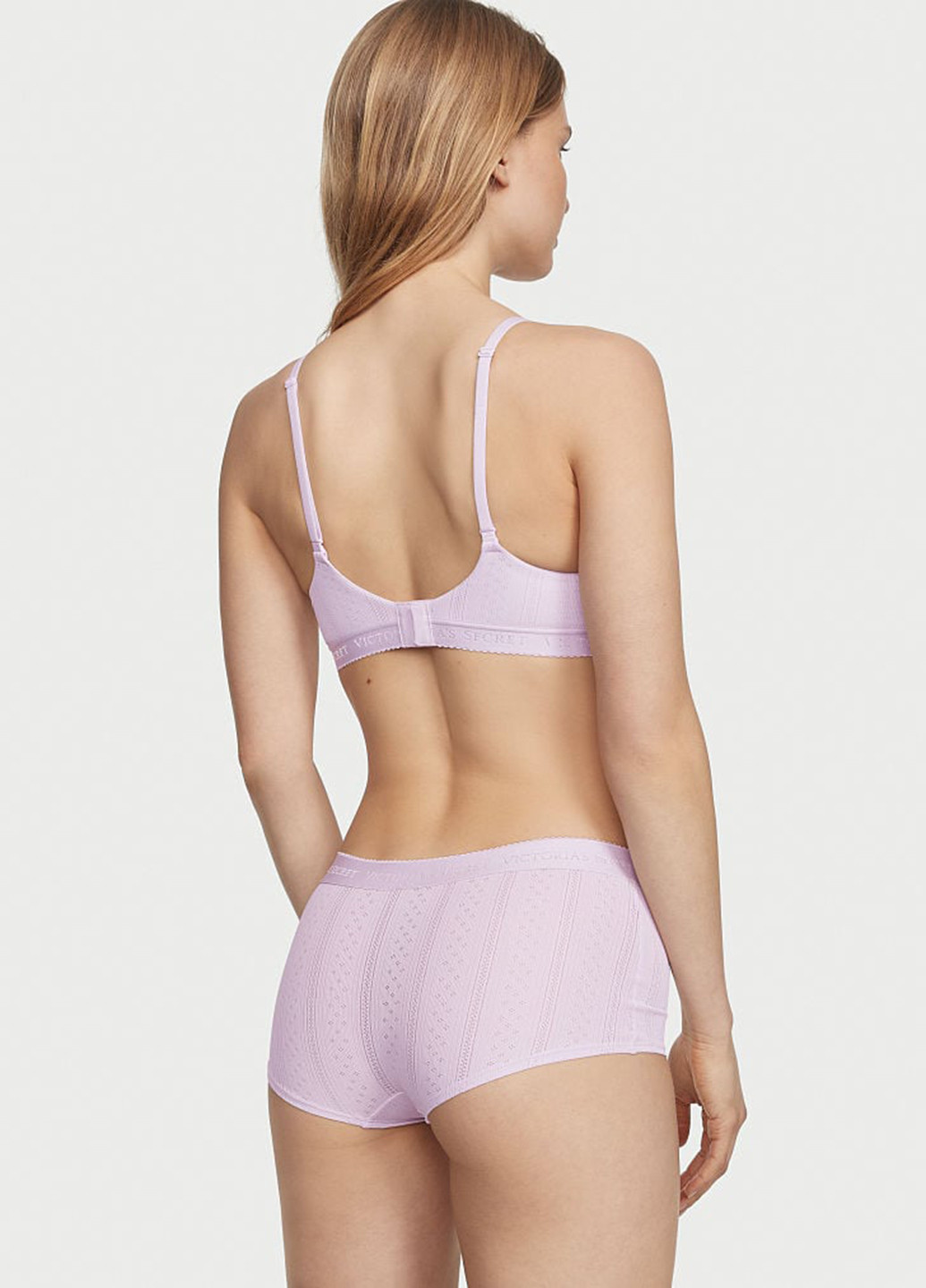 Сиреневый демисезонный комплект (бюстгалтер, трусики) Victoria's Secret
