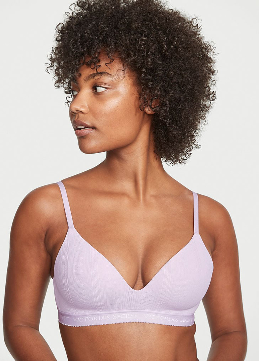 Сиреневый демисезонный комплект (бюстгалтер, трусики) Victoria's Secret