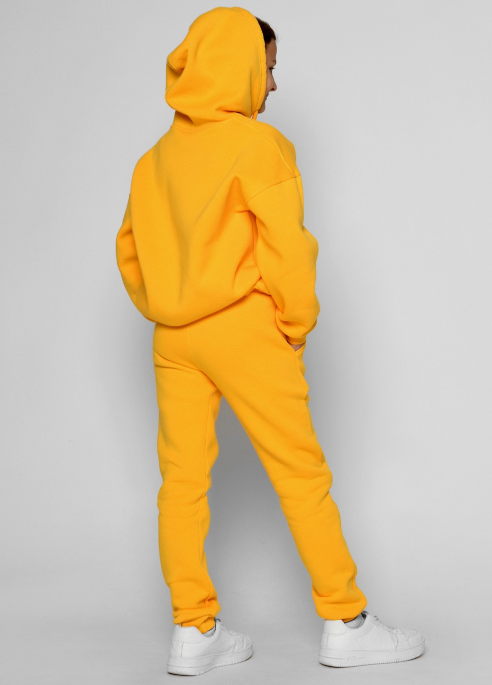 Желтый демисезонный подростковый спортивный костюм Carica
