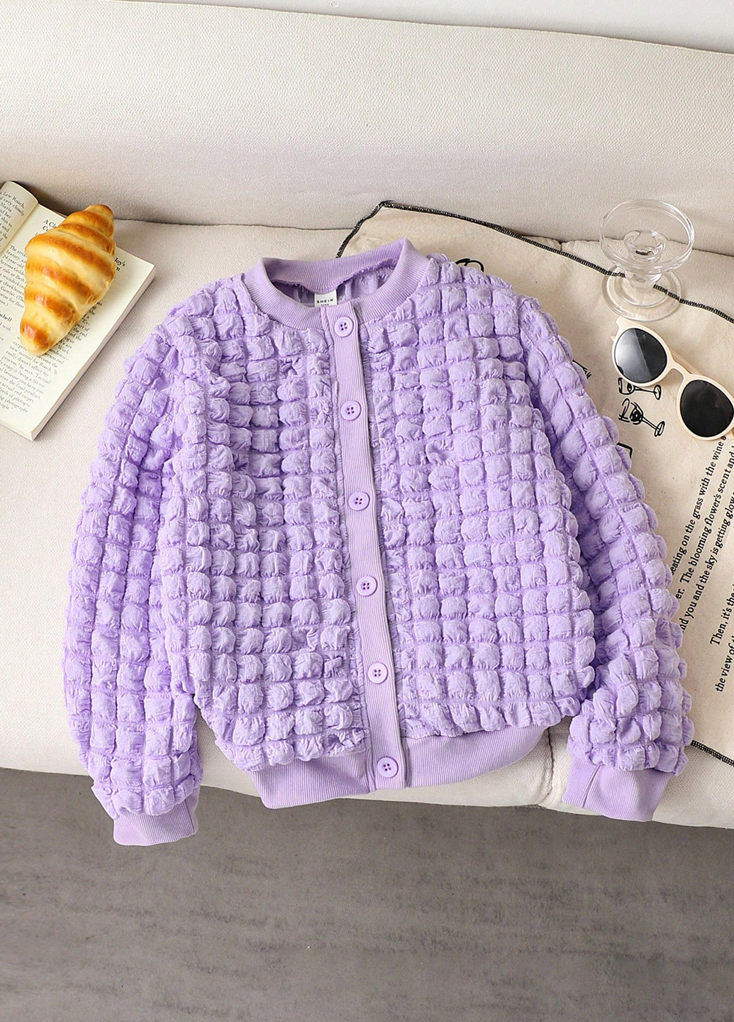 Бомбер SHEIN на гудзиках (367017925)