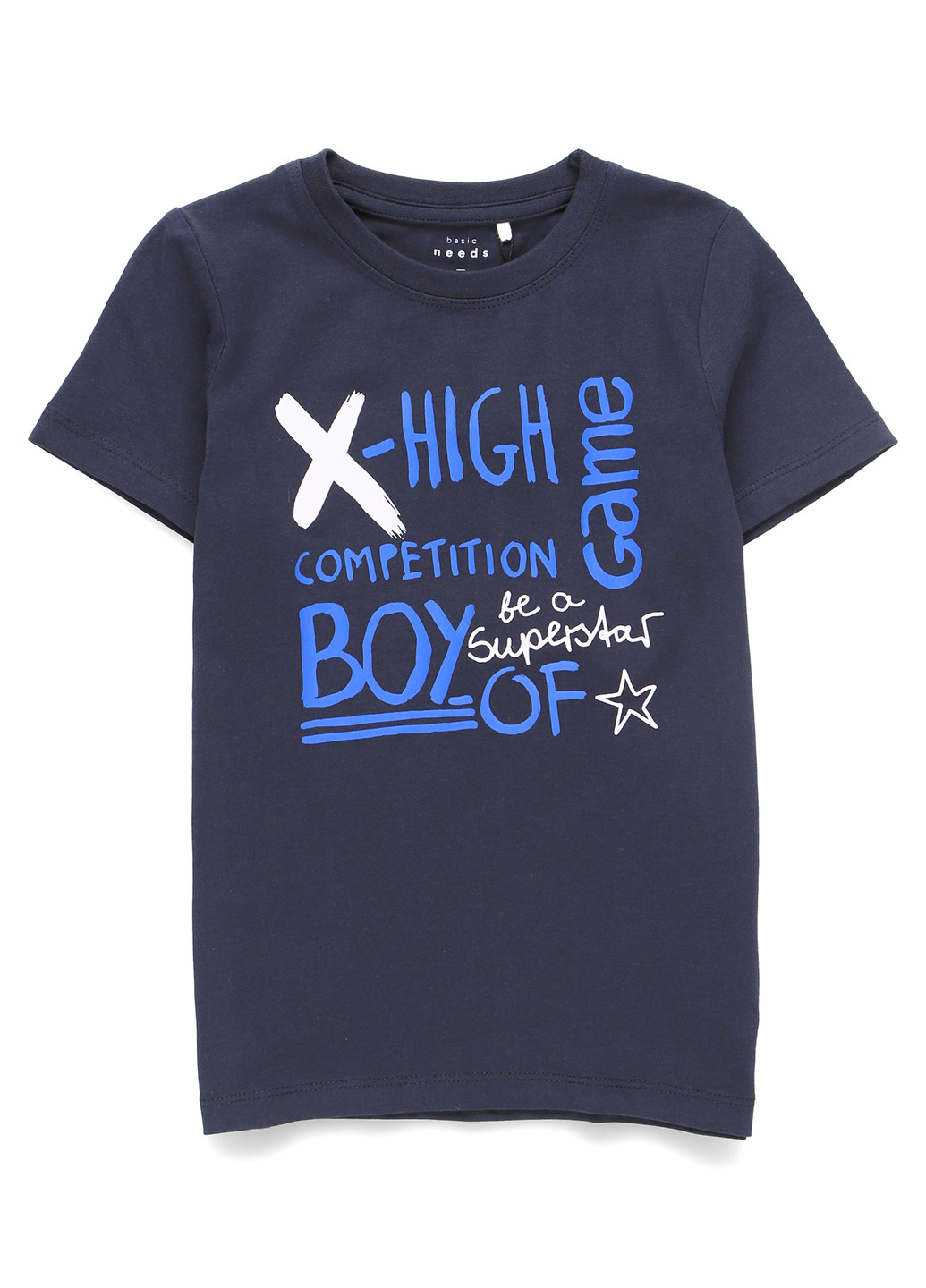 Темно-синя літня футболка Name it