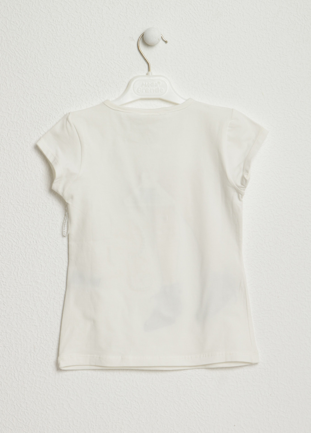 Белая летняя футболка с коротким рукавом Favo girls
