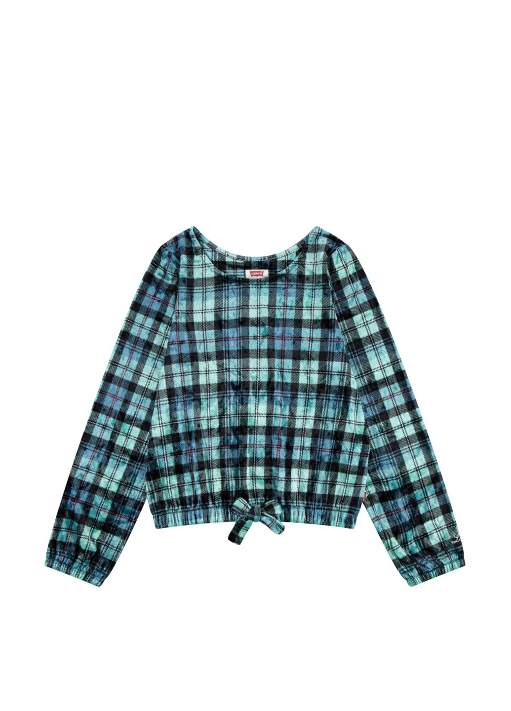 Зеленая в клетку блузка Levi's демисезонная