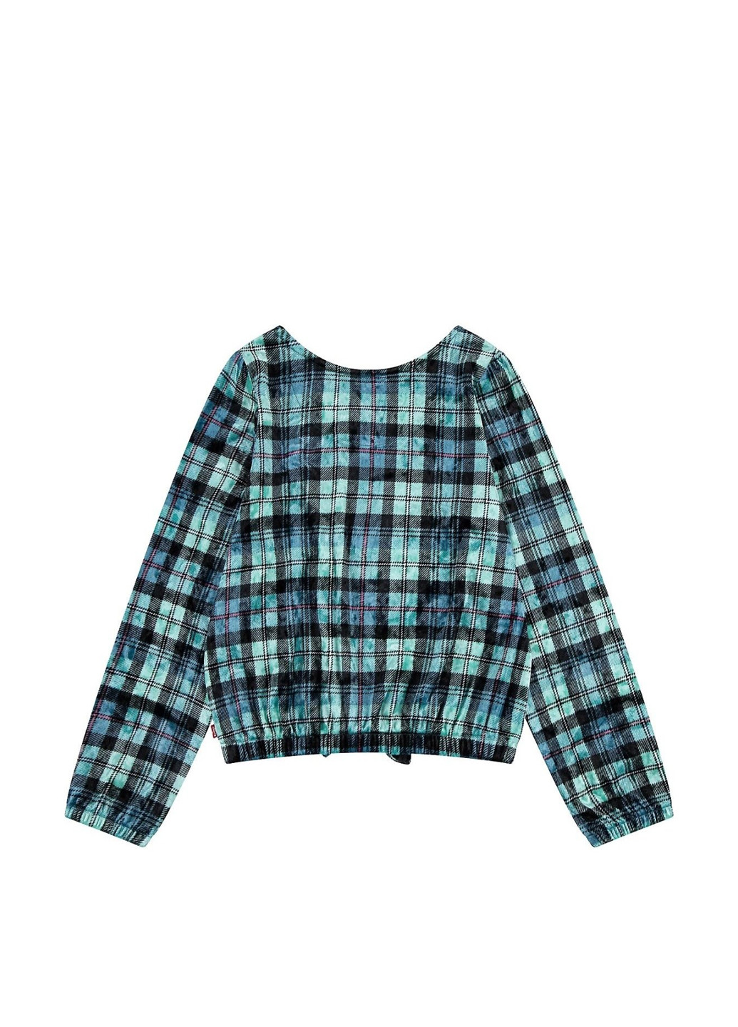 Зеленая в клетку блузка Levi's демисезонная