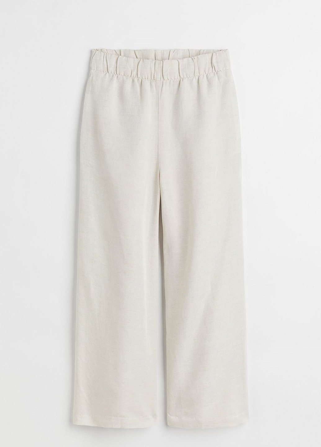 Широкі штани із суміші льону H&M (254337310)