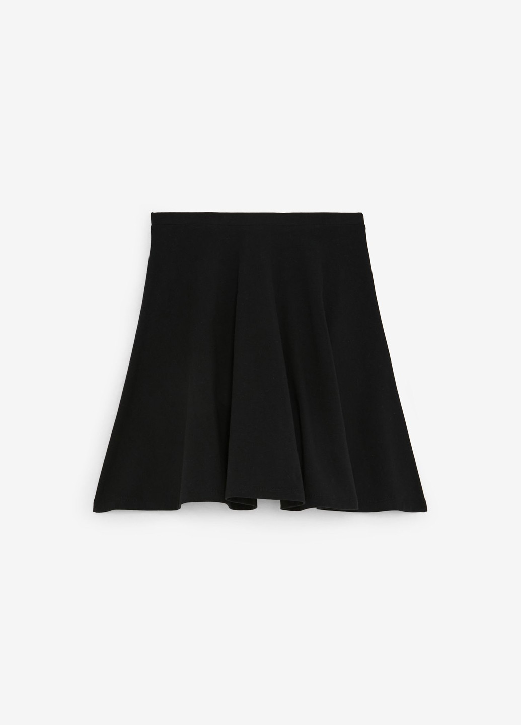 Черная кэжуал однотонная юбка Jennyfer клешированная