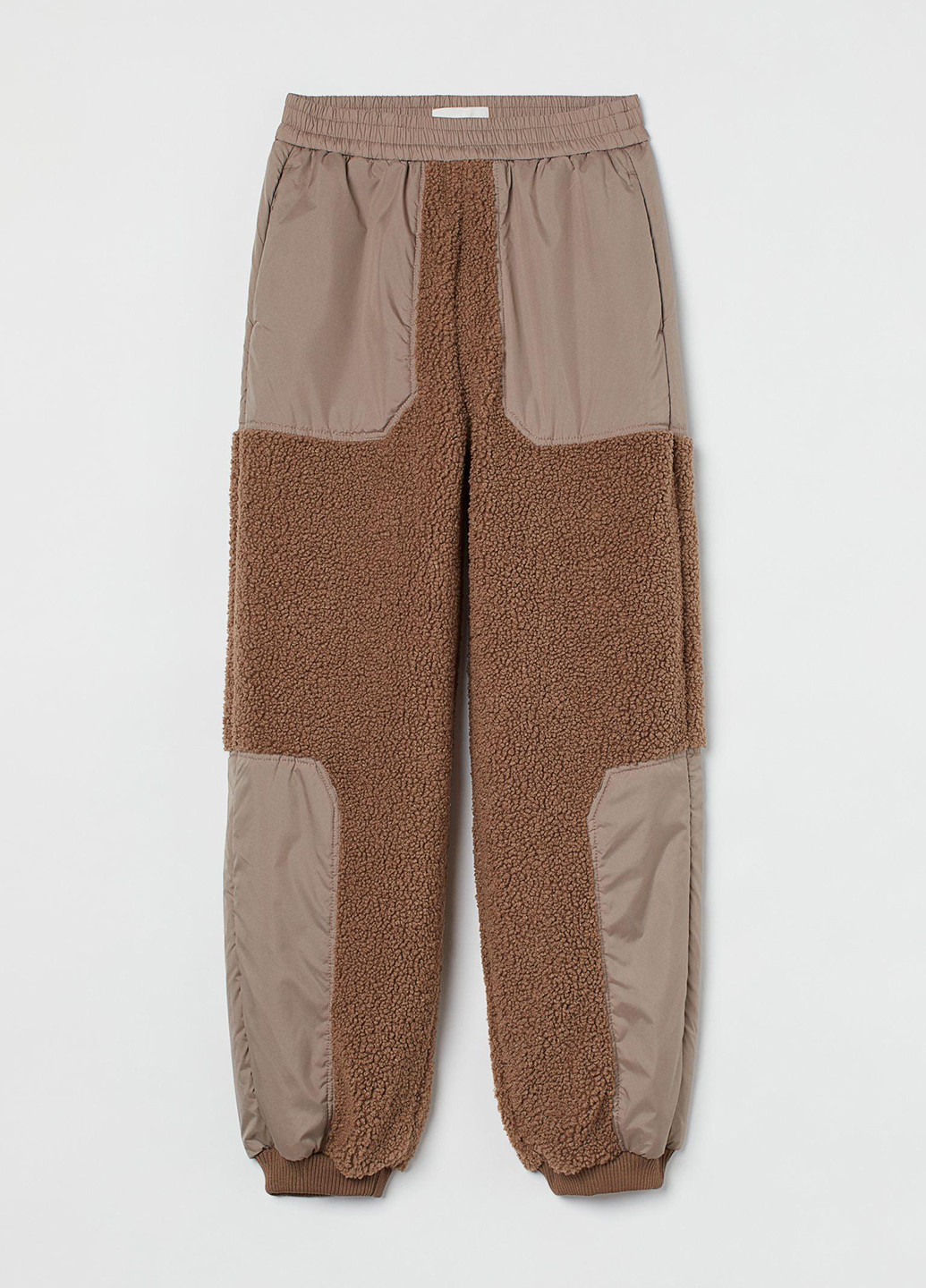 Темно-бежевые кэжуал зимние джоггеры брюки H&M