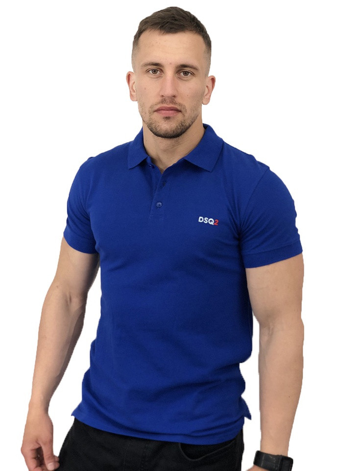 Синяя синяя футболка поло Sport Line