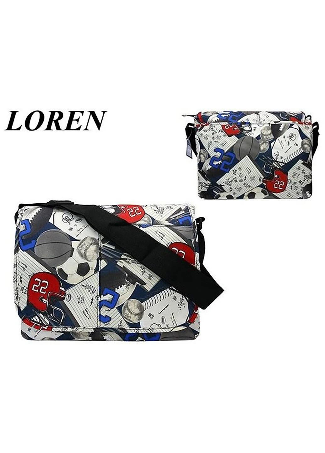 Молодежная сумка 42х32х8 см Loren (252414442)
