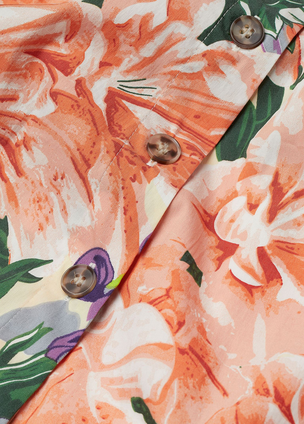 Разноцветная кэжуал цветочной расцветки юбка H&M клешированная