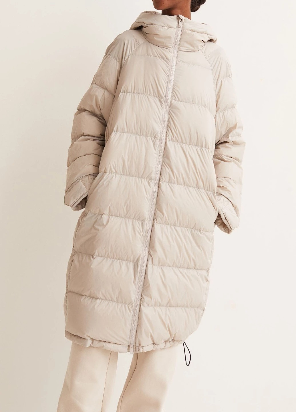 Світло-бежевий зимній Пуховик аляска H&M