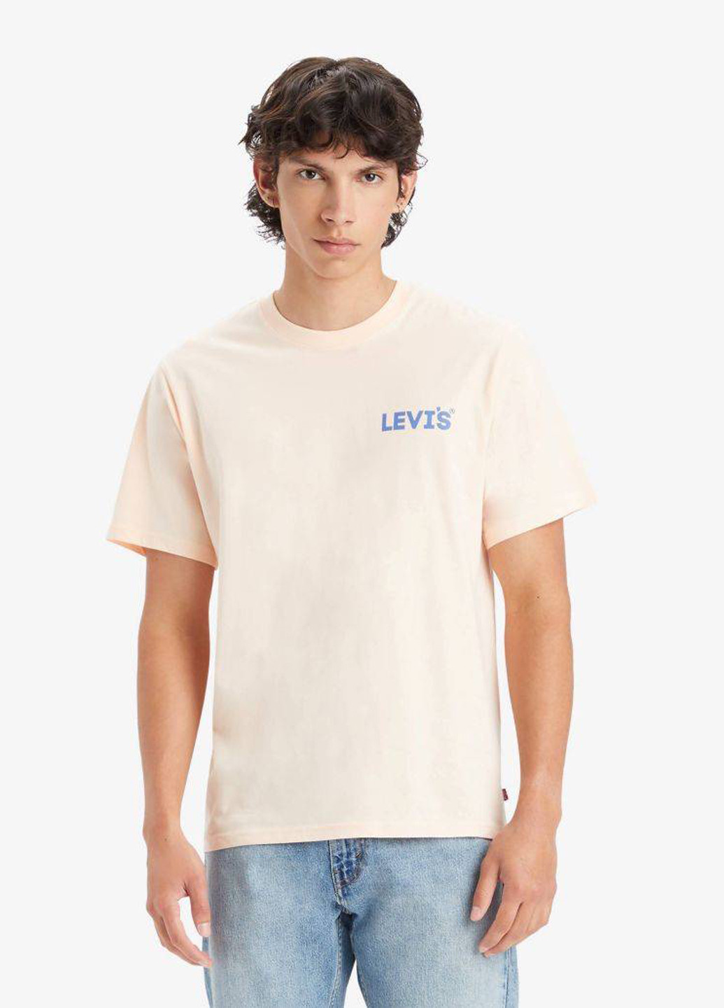 Молочная футболка Levi's