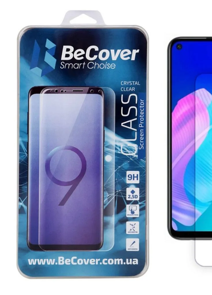 Стекло защитное P40 Lite E Crystal Clear Glass (704846) BeCover (203978312)