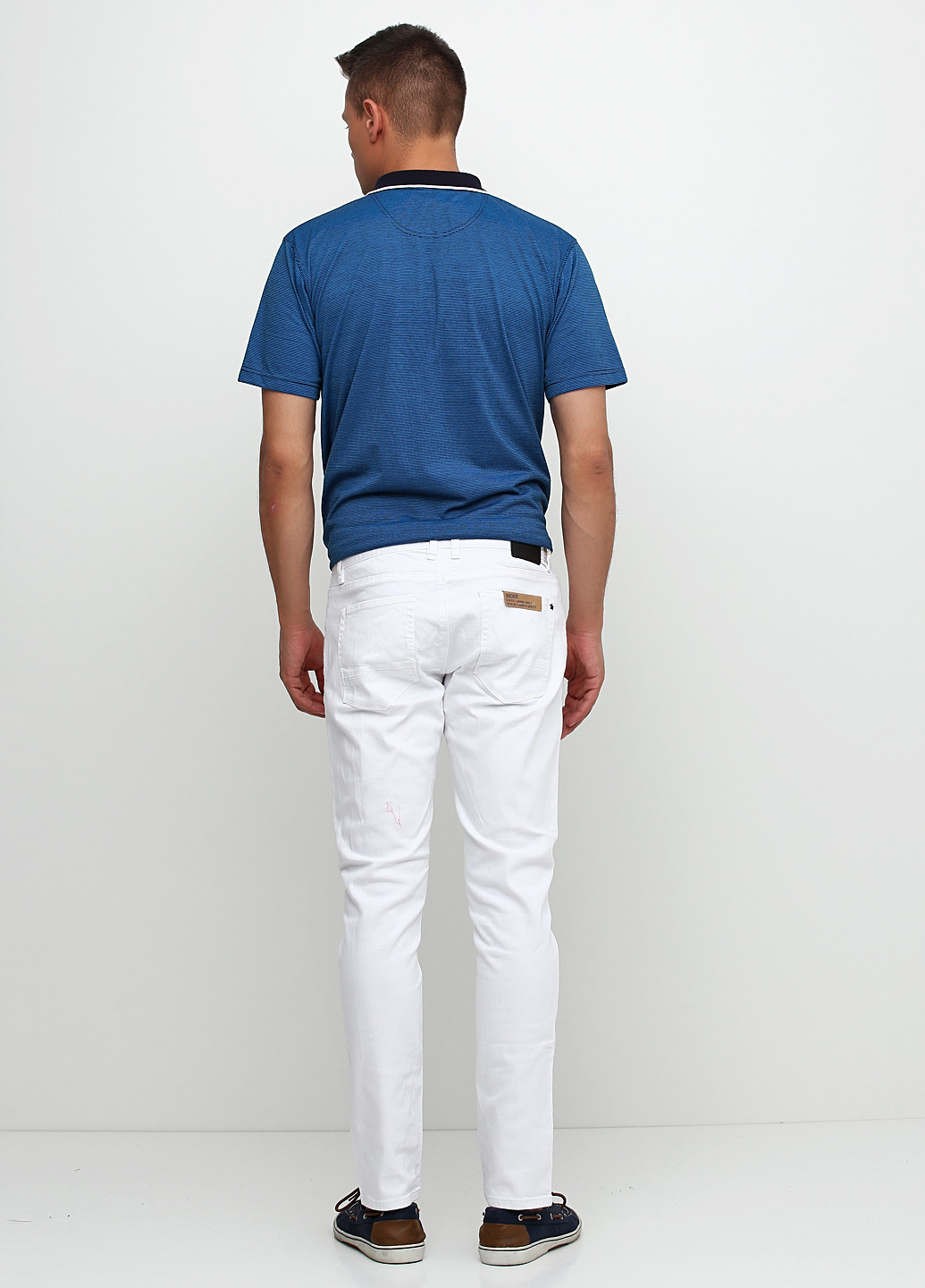 Белые кэжуал демисезонные со средней талией брюки Shine Original