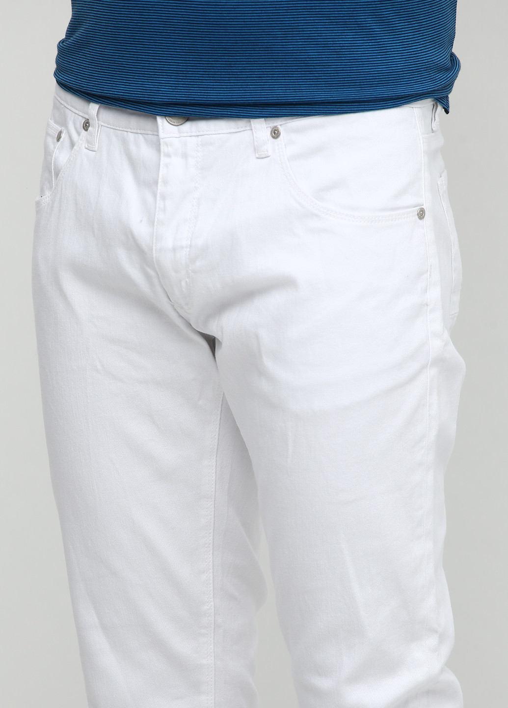 Белые кэжуал демисезонные со средней талией брюки Shine Original