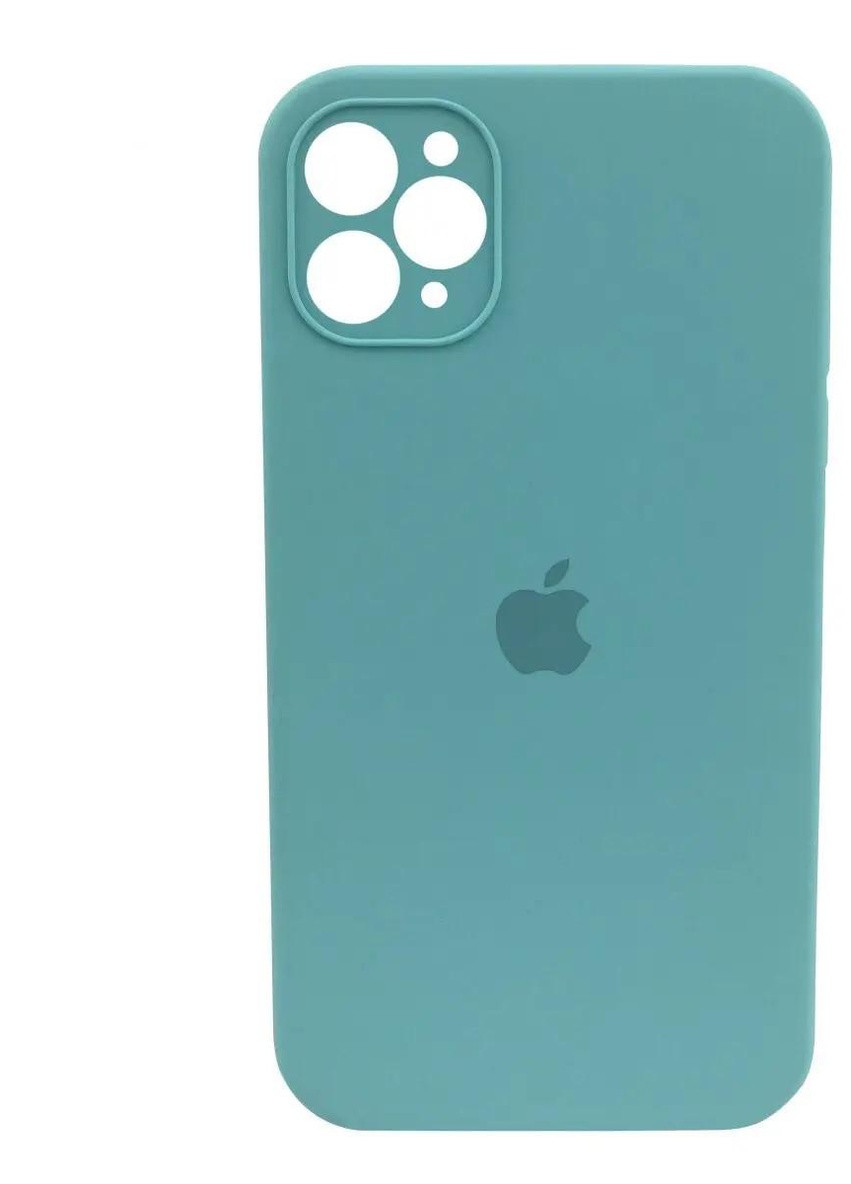 Силіконовий Чохол Накладка з Квадратними Бортиками Silicone Case для iPhone 11 Pro Max Mint No Brand (254255718)