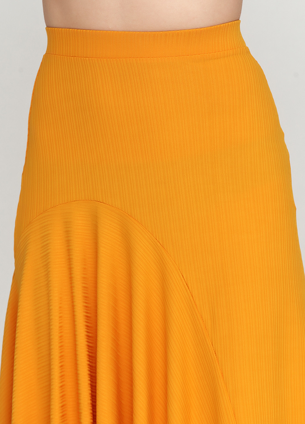 Желтая кэжуал юбка Bershka миди