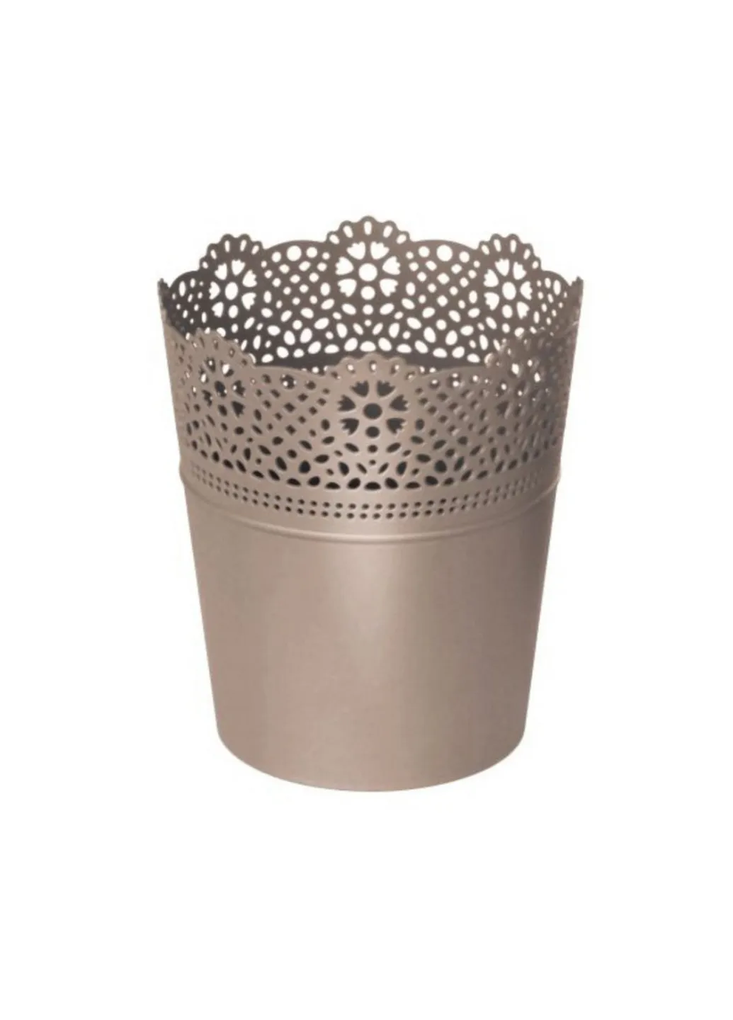 Горщик для квітів LACE Н-15.5 см мокка (78976-7529) Prosperplast (221634721)