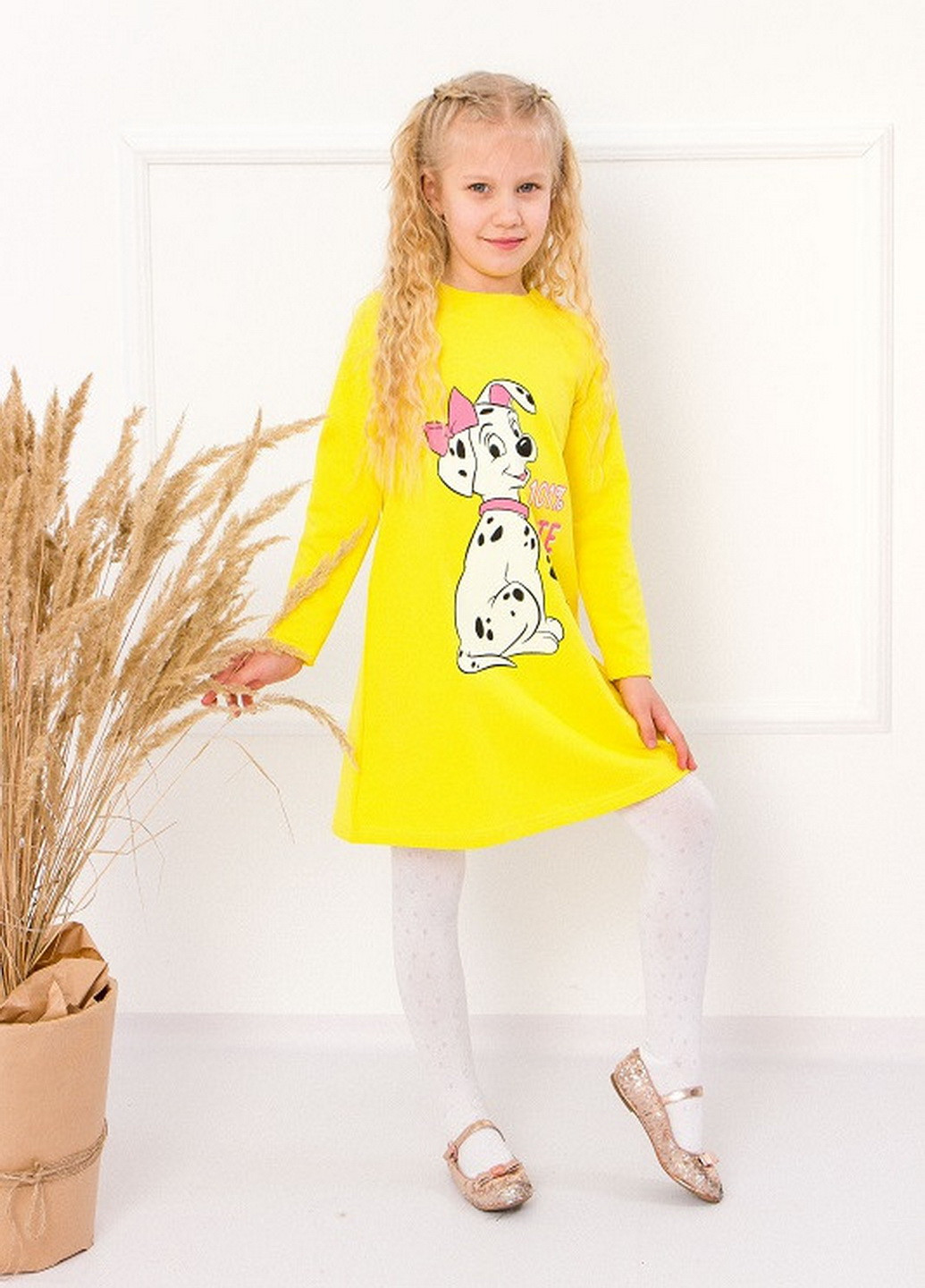 Жовта сукня для дівчинки KINDER MODE (252199045)