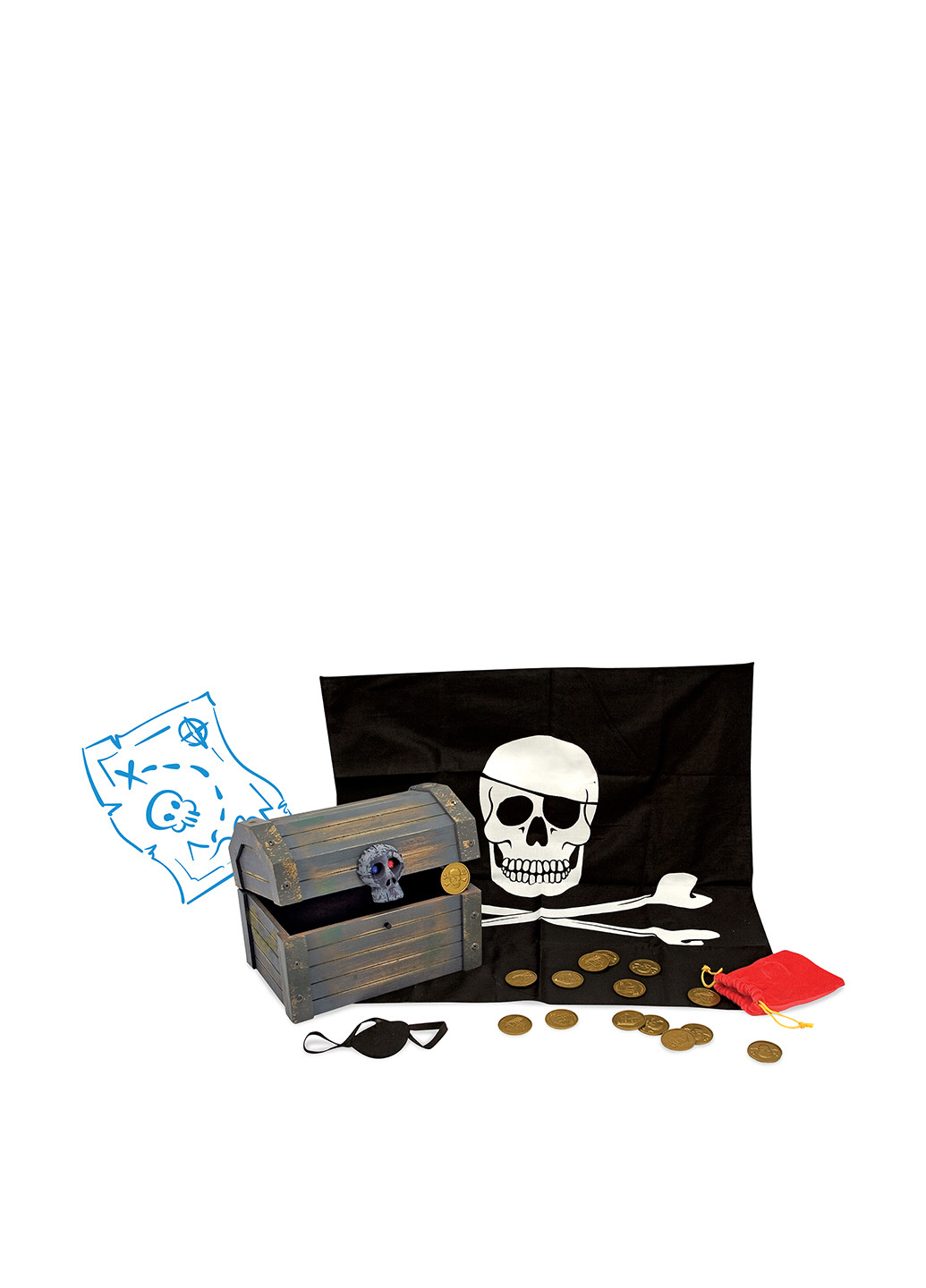 Ігровий набір Піратська скриня, 18,5х19,1х24,8 см Melissa & Doug (251711319)