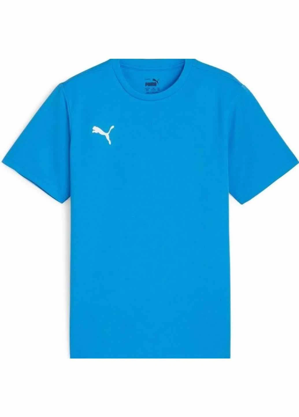 Блакитна демісезонна футболка 658702-02 Puma JR TEAMRISE LOGO