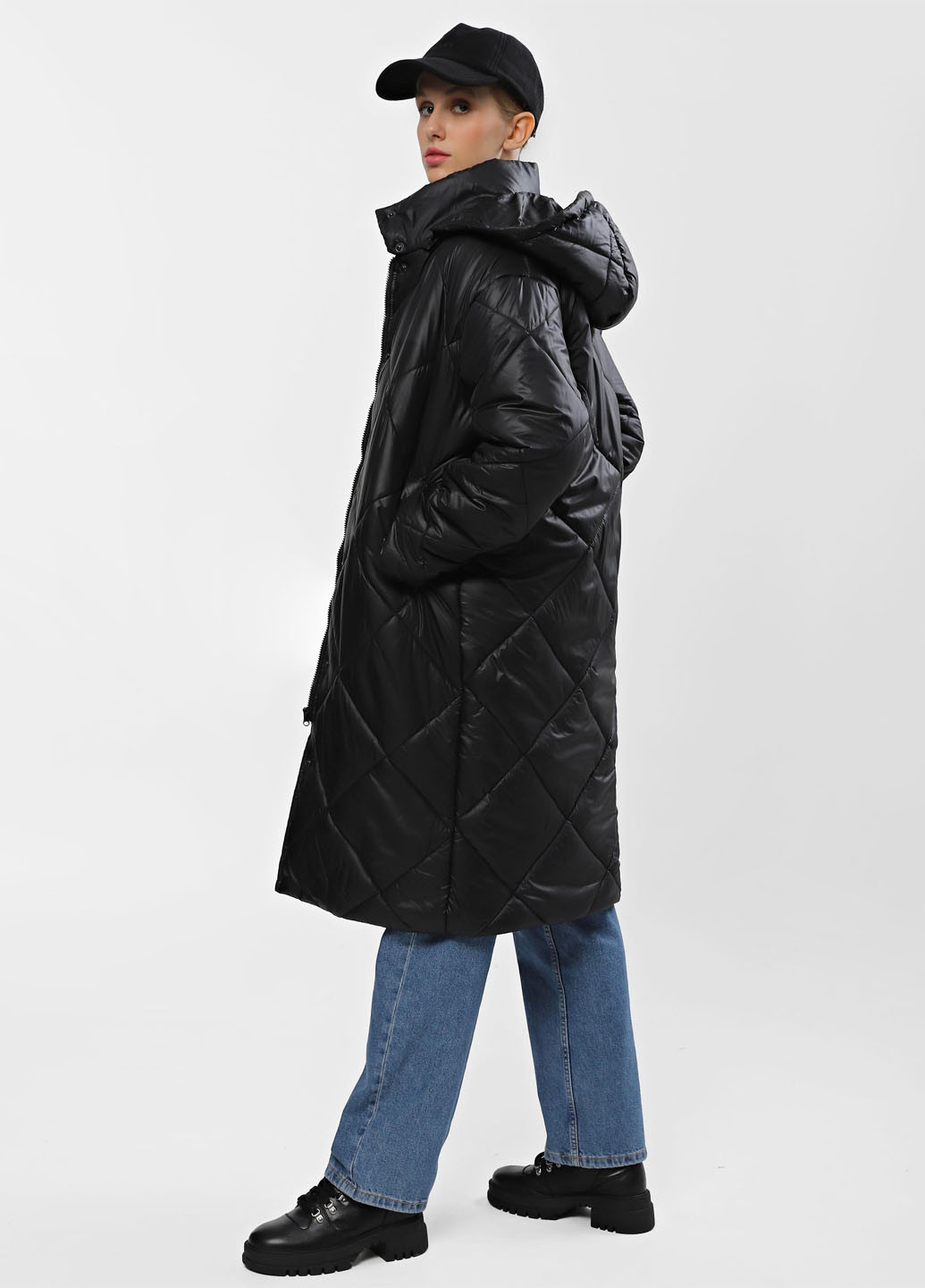 Черная зимняя куртка Braska 91-106/301