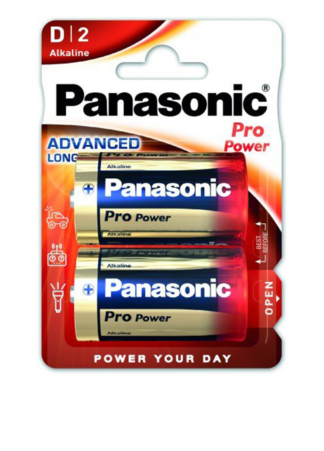 Батарейка Panasonic PRO POWER D BLI 2 ALKALINE (LR20XEG/2BP) комбинированные