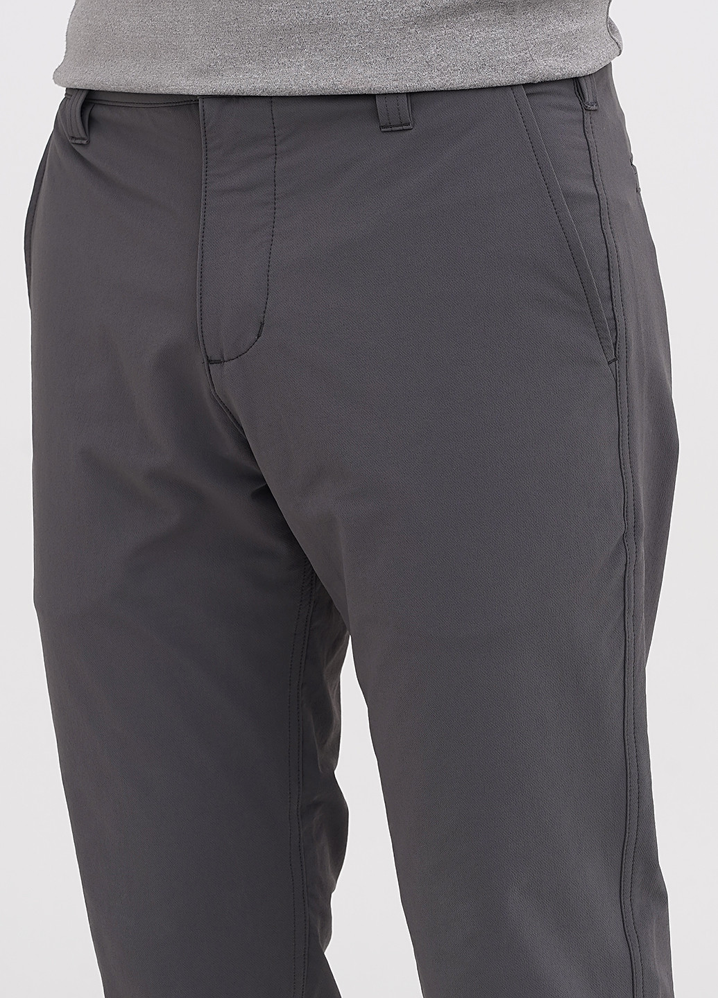 Темно-серые кэжуал демисезонные прямые брюки American Giant