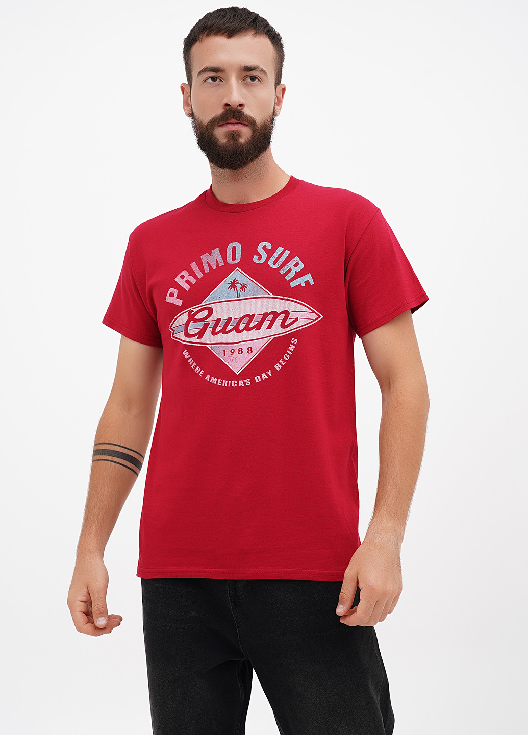 Бордова футболка Blue 84