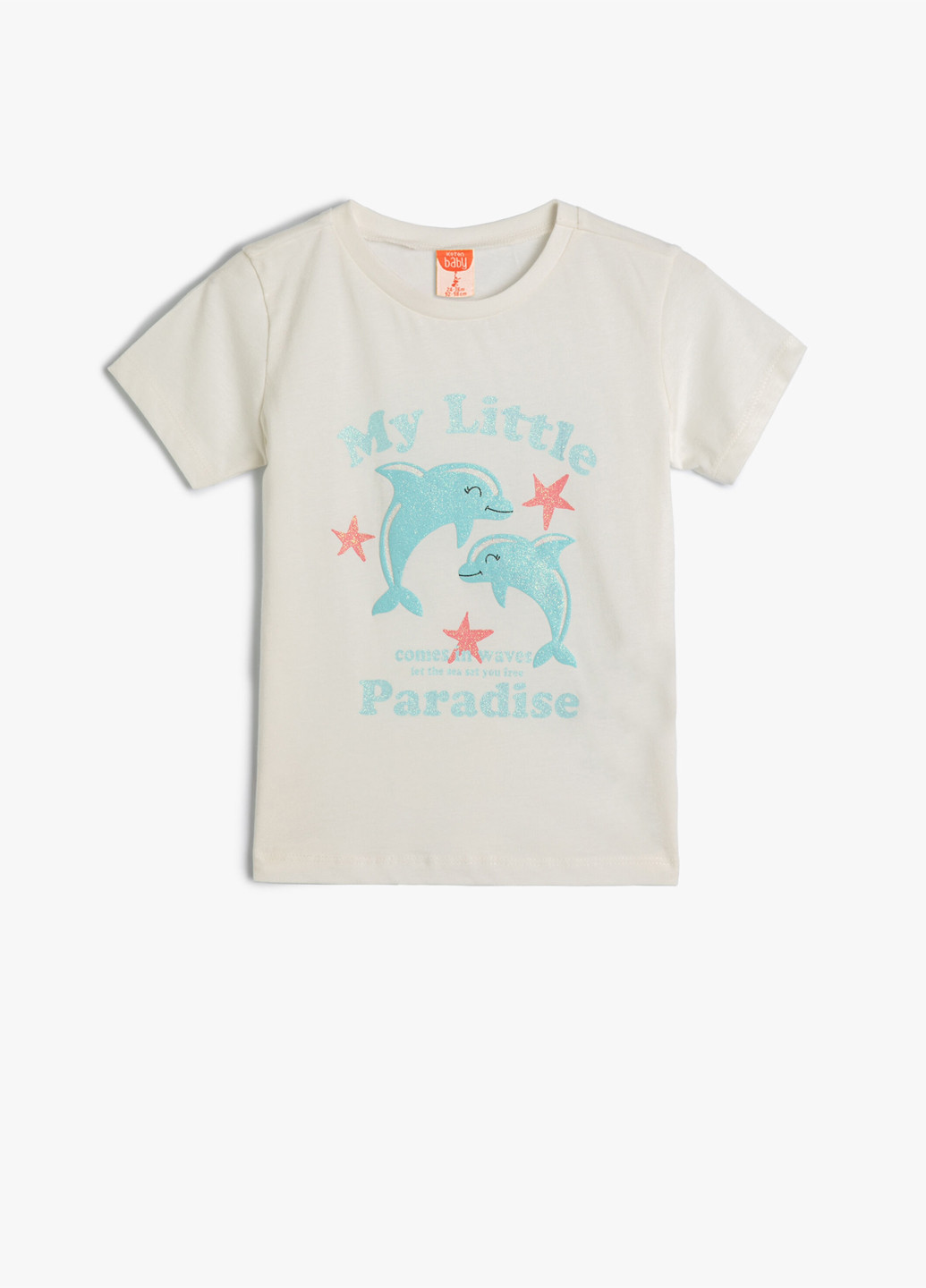 Молочная летняя футболка KOTON