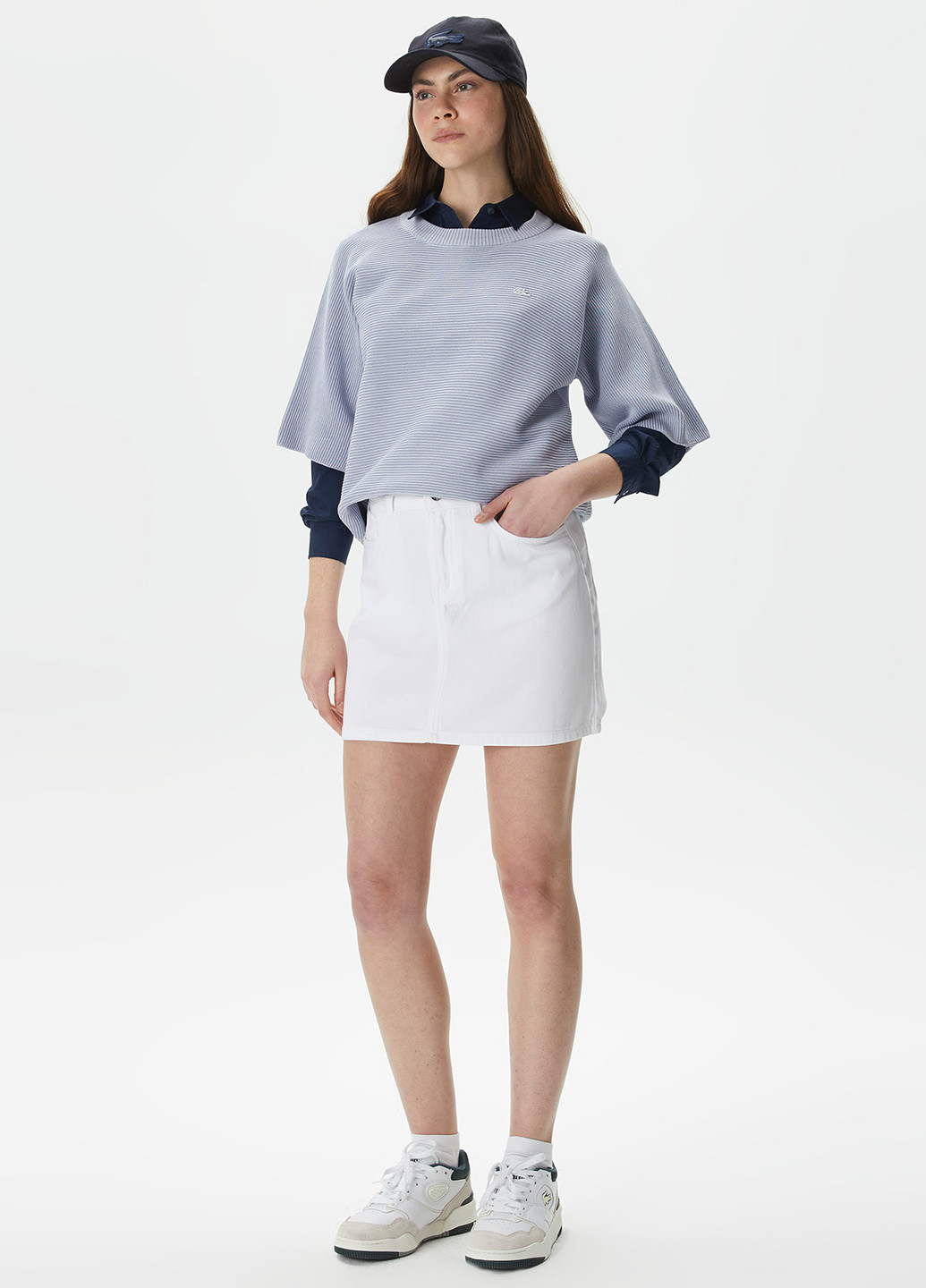 Світло-блакитний демісезонний джемпер джемпер Lacoste